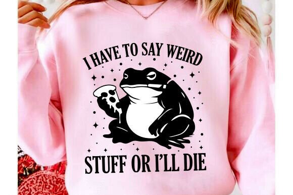 Funny Weird Frog Svg, Frog Quote Svg