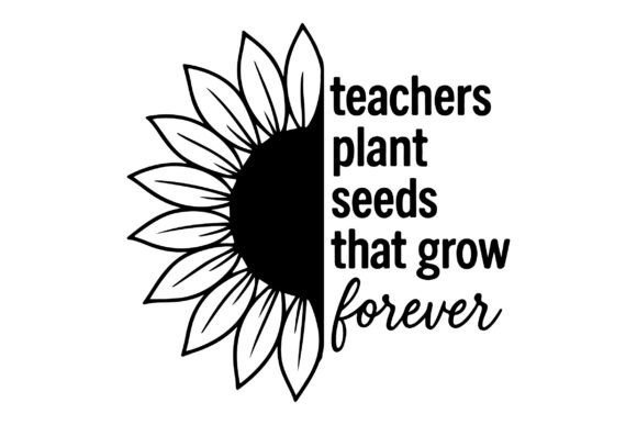 Review: Free Sunflower Teacher Quote SVG Clipart for Embroidery
