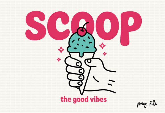 Review: Hand Drawn Line Art Summer SVG Ice Cream for Embroidery